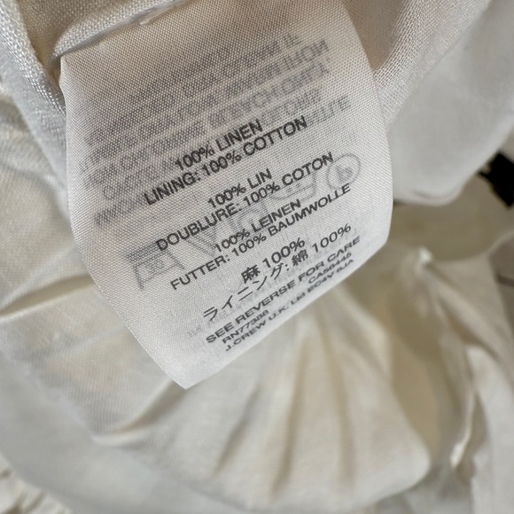 NWT J. Crew Cream Mini Wrap Skirt with Ruffled Tiers - Picture 3 of 8